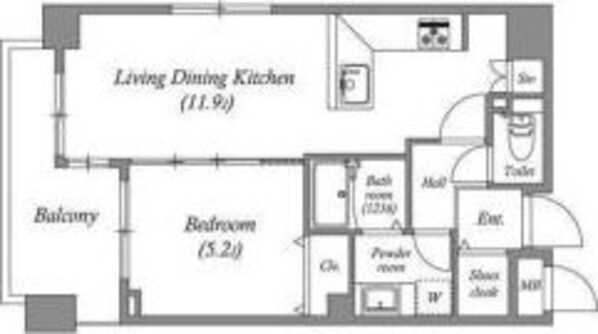白金台アパートメントの物件間取画像